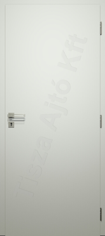 dekorfóliás beltéri ajtó tele fehér betétes