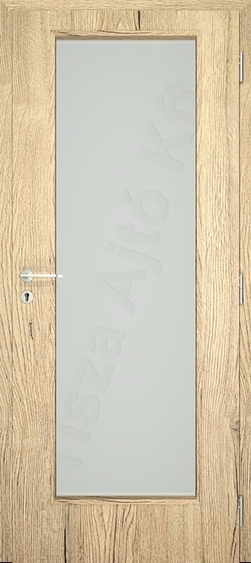 dekorfóliás beltéri ajtó üveg betétes indus