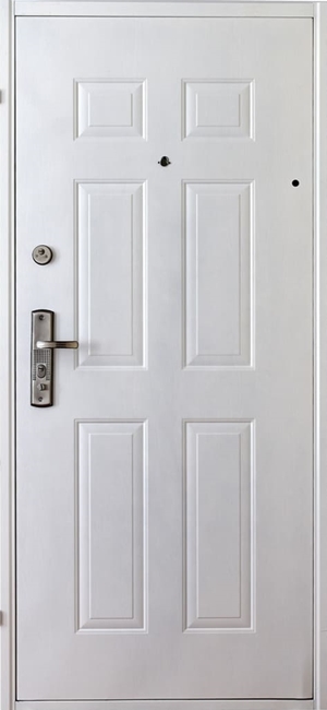 HiSec lépcsőházi bejárati ajtó - klasszikus - Fehér