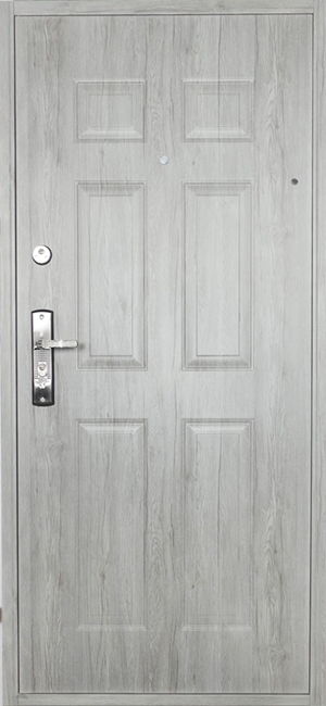 HiSec lépcsőházi bejárati ajtó - klasszikus - Havastölgy