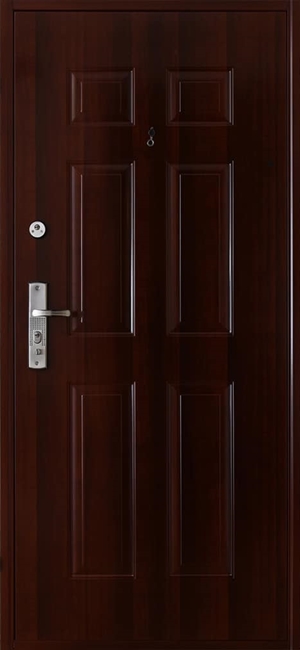 HiSec lépcsőházi bejárati ajtó - klasszikus - Sötétmogyoró