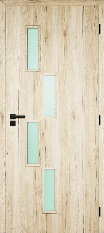 dekorfóliás beltéri ajtó üveges fornax 6 színben